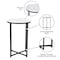 Flash Furniture Round Marble End Table with Matte Black Frame NAN-JH-1787ET-MRBL-BK-GG - alternate 2